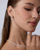 14K Gold Plated CZ Dangle Earrings for Women, Long Bridal Earrings - view 5