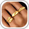 Chunky Gold Rings for Women Stackable Statement Ring - B.Croissant Chunky Rings 6