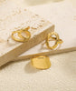 Chunky Gold Rings for Women Stackable Statement Ring - view 3