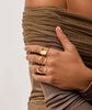 Chunky Gold Rings for Women Stackable Statement Ring - view 7