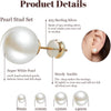 4 Pairs Pearl Stud Earrings Sterling Silver Earring Set - view 2