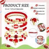 Game Day Bracelet Football Charm Beaded Stretch Bracelet Sports Jewelry for Football Mom Dad Coach Fans Gifts - view 2