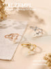 Gold Rings for Women Birthstone Adjustable Flower Jewelry - view 4