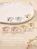 Gold Rings for Women Birthstone Adjustable Flower Jewelry - view 5