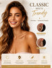 18 Pairs Gold Hoop Earrings for Women, Chunky Statement Hoops Set - view 2
