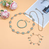 15 Pieces Gold Bohemian Jewelry Set for Women Turquoise Jewelry Set - view 3