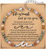 Wave Bracelet Friendship Bracelet for Women with Inspirational Card - main view