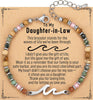 Wave Bracelet Friendship Bracelet for Women with Inspirational Card - Daughter in Law