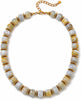 Colorful Chunky Beaded Necklace for Women with Acrylic Statement Choker Large Beaded Necklace Square Acrylic Beads 18K Gold Plated Ball Pendant - Mix Gary