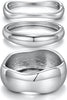 Chunky Gold Bangle Bracelets for Women 14K Gold Plated Cuff Bracelets Stack with Dainty Gold Bracelet Sets Fashion Jewelry Gift - Silver-3pc-010