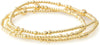 Gold Bracelets for Women, Beaded Cross Stack, Set-1 - main view