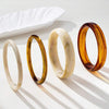 Acrylic Bangles Bracelets for Women with Irregular Acrylic Resin Chunky Bracelets Geometric Fashions Thick Statement bangle Set - view 5