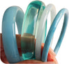 Acrylic Bangles Bracelets for Women with Irregular Acrylic Resin Chunky Bracelets Geometric Fashions Thick Statement bangle Set - Azure Tide Resin Bangle