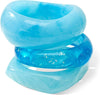 Acrylic Bangles Bracelets for Women with Irregular Acrylic Resin Chunky Bracelets Geometric Fashions Thick Statement bangle Set - Aqua Glow