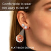 6 Pairs Flat Back Stud Earrings for Women - view 2