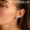 6 Pairs Flat Back Stud Earrings for Women - view 4
