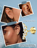 Cartilage Earrings for Women Flat Back-925 Sterling Silver Post Stud Flatback Earrings -20G Ear Crawler Climber Cartilage Earring Tragus Conch Helix - view 5