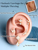 Cartilage Earrings for Women Flat Back-925 Sterling Silver Post Stud Flatback Earrings -20G Ear Crawler Climber Cartilage Earring Tragus Conch Helix - view 7