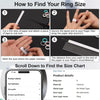 Women’s Silicone Engagement Rings, 5.5mm Wide 2.5mm Thick, Soft Comfort Fit Rubber Wedding Bands, Flexible Stackable Workout Rings for Gym, Work - view 6
