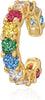 Ear Cuffs Non Piercing for Women 14K Gold Plated Ear Cuff Earrings Colorful Cubic Zirconia Paved Trendy Cartilage Earring Jewelry Single - Multicolor
