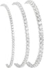 925 Sterling Silver Bracelets for Women Stack with Tennis Bangle Cuff Jewelry Set 14K Gold Plated Adjustable Bracelet Set for Wrist Essentials Women - main view