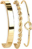 925 Sterling Silver Bracelets for Women Stack with Tennis Bangle Cuff Jewelry Set 14K Gold Plated Adjustable Bracelet Set for Wrist Essentials Women - Gold_Bangle Bracelet Set
