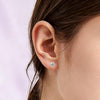 6/12 Pairs Silver Gold Stainless Steel Stud Earrings Set for Women - view 7