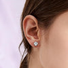 6/12 Pairs Silver Gold Stainless Steel Stud Earrings Set for Women - view 6