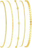 Gold Bracelets for Women with 14K Gold Plated Stackable Bracelet Stack Set Adjustable Charm Paperclip Chain Snake Link Layered Jewelry - Bracelets Set /2 Gold