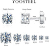 6 Pairs Flat Back Earrings for Women, Stud Earring Set - view 5