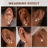 6 Pairs Flat Back Earrings for Women, Stud Earring Set - view 6