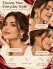 6 Pairs Chunky Gold Plated Knot Earrings for Women - view 3