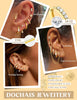 Gold Earrings for Women Flat Back Earrings Earring Stacks - view 2