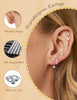 Flat Back Earrings, Dainty Earring Stack - view 3
