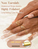 8Pcs Stackable Rings for Women Stainless Steel Rings - view 2