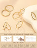 8Pcs Stackable Rings for Women Stainless Steel Rings - view 5