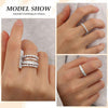 Gold Rings for Women Stackable Wedding Engagement Bands - view 6