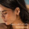 4Pcs Ear Cuffs Non Piercing for Women 14K Gold Plated Adjustable - view 3