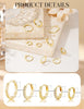 Small Gold Huggie Hoop Earrings for Women - view 4