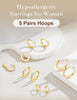 Small Gold Huggie Hoop Earrings for Women - view 5