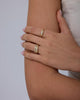 14K Gold Plated Stackable Rings for Women - Dainty Stackable Gold Ring Set of Three with Cubic Zirconia Multi-Bands - Trendy Fashion Jewelry - view 3