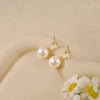 Pearl Earrings for Women, Dainty 14k Gold Plated Pearl Drop Earring Gold Bridal Dangle Earring Small Cute Stud Earring Wedding Dangle Earrings for - view 7