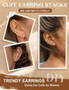 4 Pairs Ear Cuffs Non Piercing - 14K Gold Plated Ear Cuff Earrings for Women Trendy Ear Cuff for Non Pierced Ears Clip On Carrtilage Earring - view 4