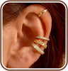 4 Pairs Ear Cuffs Non Piercing - 14K Gold Plated Ear Cuff Earrings for Women Trendy Ear Cuff for Non Pierced Ears Clip On Carrtilage Earring - 14K Gold Plated-Dainty