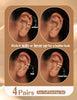 4 Pairs Ear Cuffs Non Piercing - 14K Gold Plated Ear Cuff Earrings for Women Trendy Ear Cuff for Non Pierced Ears Clip On Carrtilage Earring - view 2