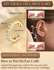 12Pcs Ear Cuffs Non Piercing - 14K Gold Plated Ear Cuff Earrings for Women Adjustable Earring Cuffs for Non Pierced Ears Clip on Cartilage Earring - view 5