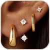 Gold Huggie Earrings for Women, Earring - main view
