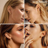 Gold Huggie Earrings for Women, Earring - view 3