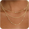 Layered 14k-Gold-Plated Necklace for Women, Necklaces Stack Jewelry - main view
