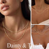 Layered 14k-Gold-Plated Necklace for Women, Necklaces Stack Jewelry - view 4